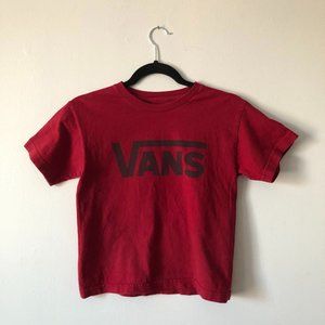 VANS OFF THE WALL dark red t-shirt